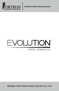 Evolution Pergola Kits 10' x 14' Installation Instructions (French)